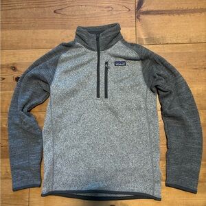 Patagonia Gray Quarter-Zip Pullover
